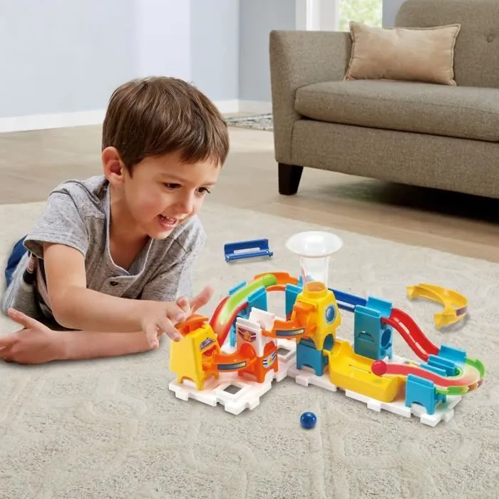 Circuit à billes VTECH Marble Rush Discovery Set XS100 - 30 pièces et 3 MarbleBilles incluses-2