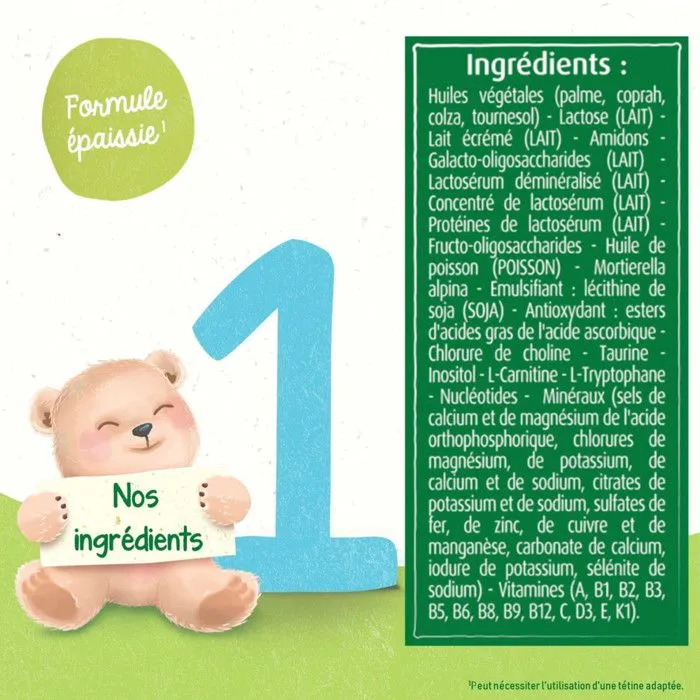 3 Boîtes de Lait en poudre Premium 1 (3x820g) - Blédilait De 0 à 6 Mois-4