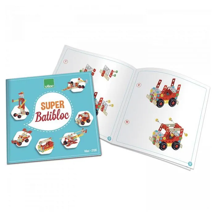 Jouet de construction - VILAC - Super Batibloc - Bois - Rouge - Mixte-0