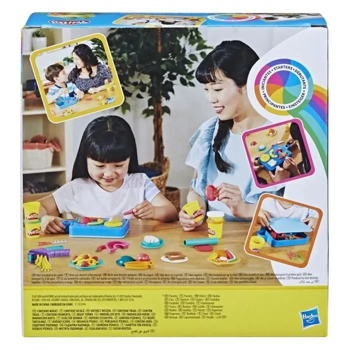 PLAY-DOH Kit du petit chef cuisinier, pâte à modeler, 14 accessoires de cuisine, jouets préscolaires, Playdoh Kitchens-3