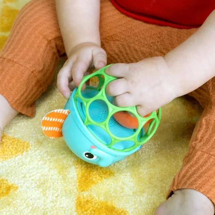 Hochet musical lumineux - BRIGHT STARTS - Giggle & Glow - Jouet éléphant - Oball facile à saisir - Nouveau-né+ - Unisexe-2