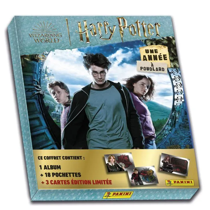 Coffret de collection - Panini - 004387MCOUAFC - Harry Potter - 1 Album - 18 Pochettes - 3 Cartes Limitées-0
