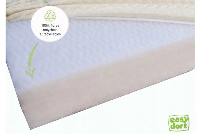 Easy Dort Matelas bébé 70x160 cm | Lit bébé | France | Anti bactérien | Été & Hiver | Double Face | Confortable | Bambou-3