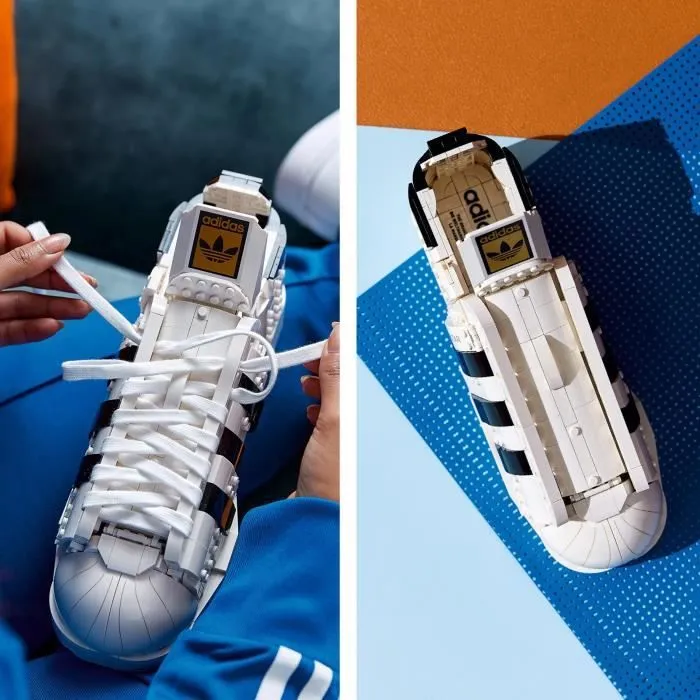 LEGO® 10282 Icons Ensemble chaussure adidas Originals Superstar, Cadeau pour Adultes, Set de Construction à Exposer-2