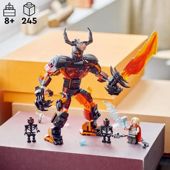 LEGO® Marvel 76289 Figurine de Thor contre Surtur à construire, Set de super-héros-3