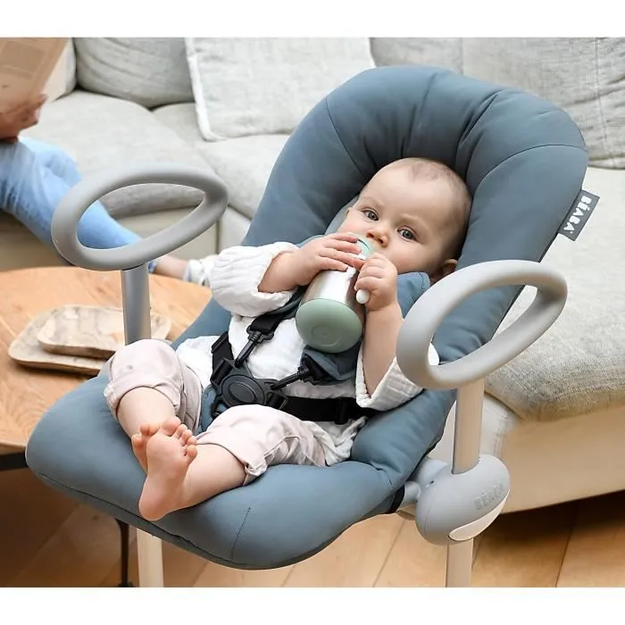 BEABA, Biberon/Tasse d'apprentissage/Gourde Bébé 2 en 1, Tasse Paille Enfant, Inox 100% étanche, Anti-fuite, 250ml, Vert sauge-7