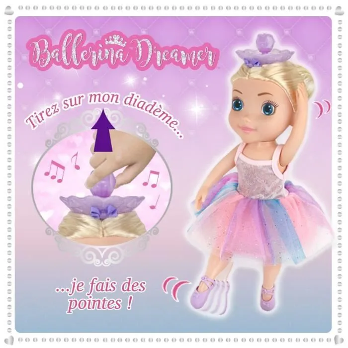Poupée Ballerina Dreamer - BANDAI - Grande danseuse de 45 cm - Tourne sur elle-même - Pack éco-responsable-3
