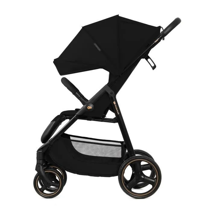 Poussette canne jusqu'à 22 kg - KINDERKRAFT TRIG3 - Pliage d'une seule main - Réglable en position allongée - Noir-2