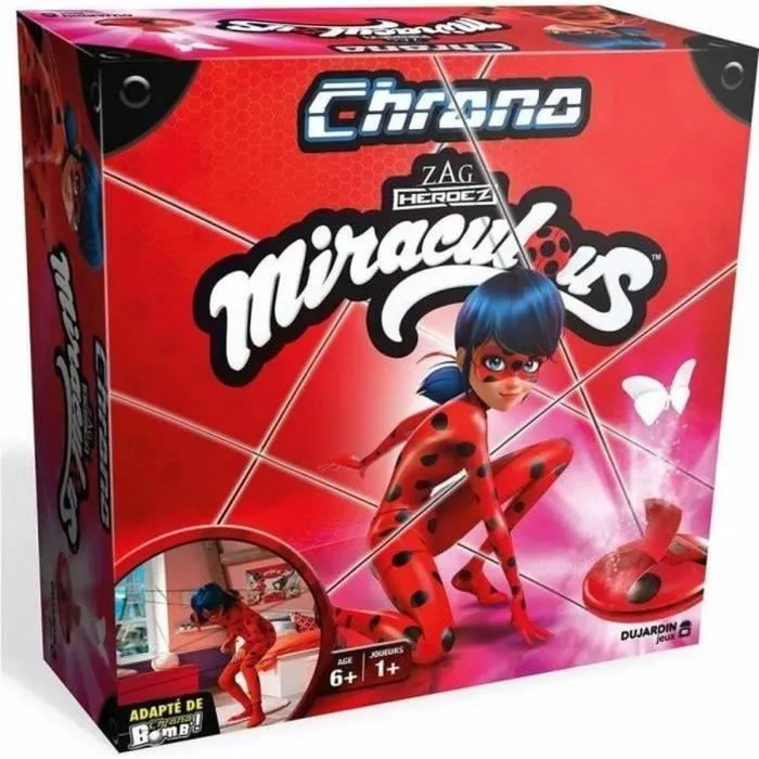 CHRONO MIRACULOUS - Jeu d'adresse - DUJARDIN - Devenez LadyBug et évitez les fils avec votre yoyo dans ce jeu palpitant !-0