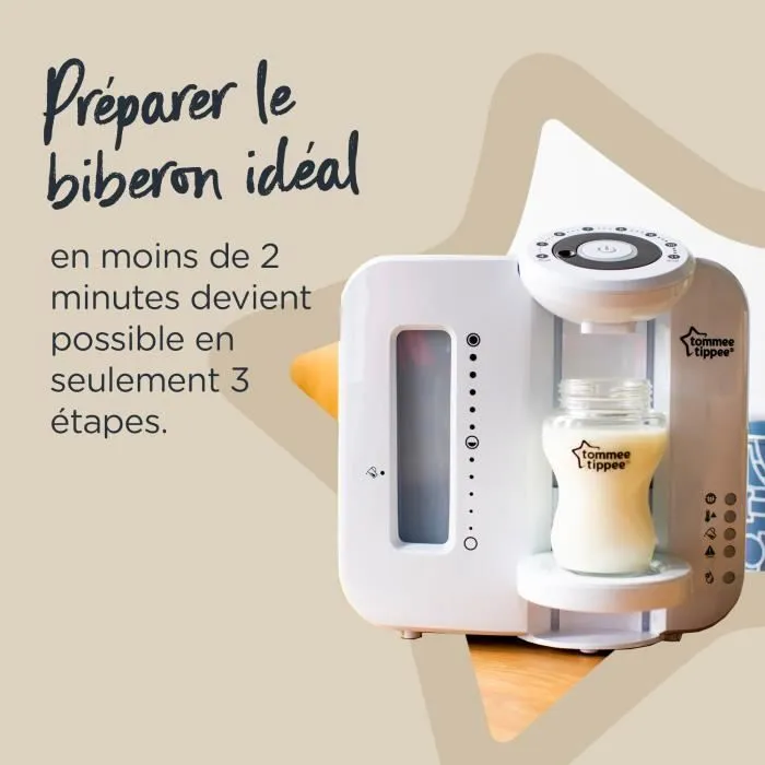 TOMMEE TIPPEE Préparateur Chauffe Biberons, Perfect Prep, Blanc-2