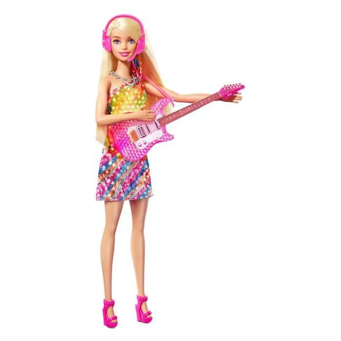 Barbie poupée ado Big City Big Dreams filles 30 cm jaune/rose-0