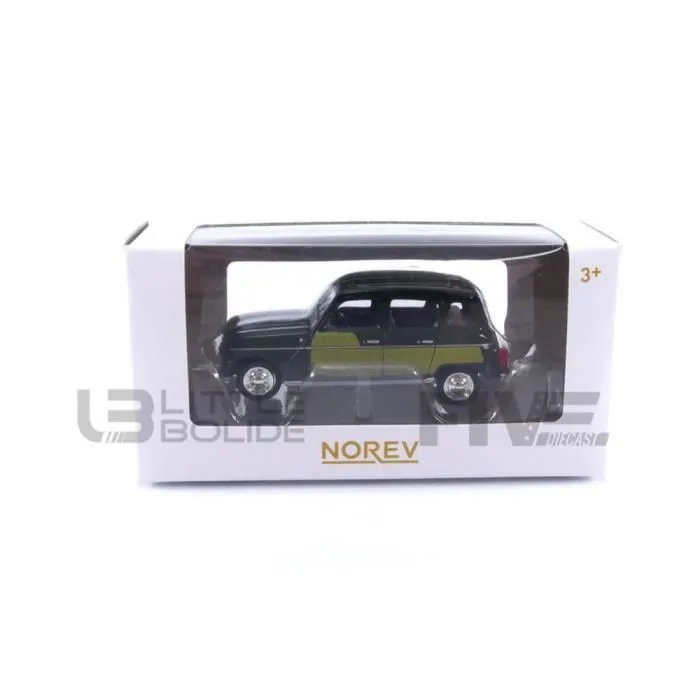 Voiture Miniature de Collection - NOREV 1/64 - RENAULT 4L Parisienne - Green - 310939-0