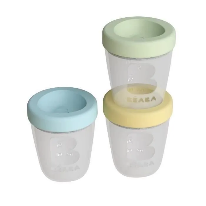 Béaba Portion Set 3 Pots de Conservation Jungle 200ml-0