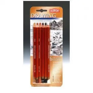 Derwent Dessin - Blister de 6 crayons (700476)-0