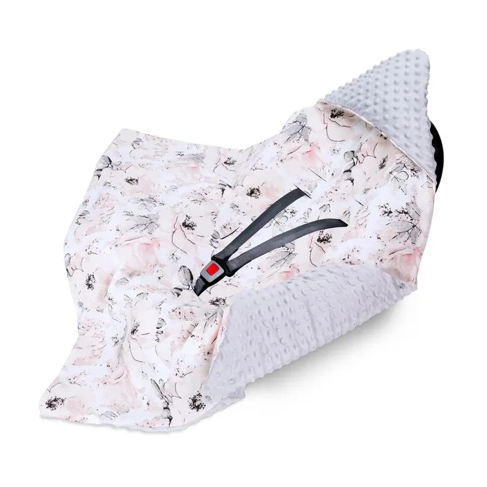 Couverture bébé pour siège auto et poussette - Totsy Baby - Nid d'ange hiver-été 90x90 cm - Rose-0