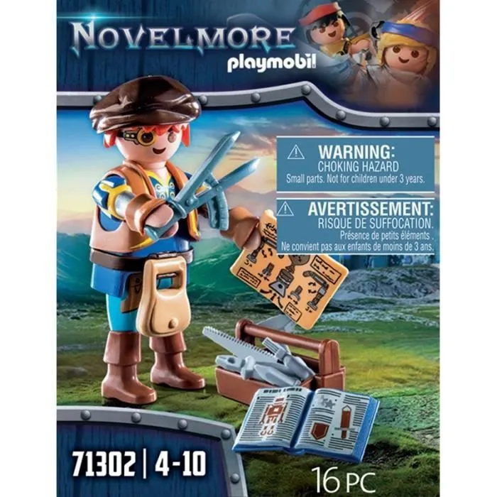 Jeu d'imagination Dario et Outils Playmobil Novelmore - Multicolore-1
