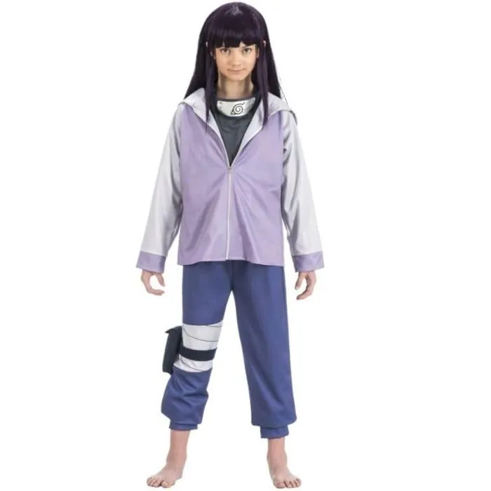 Déguisement Hinata Naruto Shippuden Fille 7/8 ans - Violet - Costume de kunoichi facile à utiliser-1