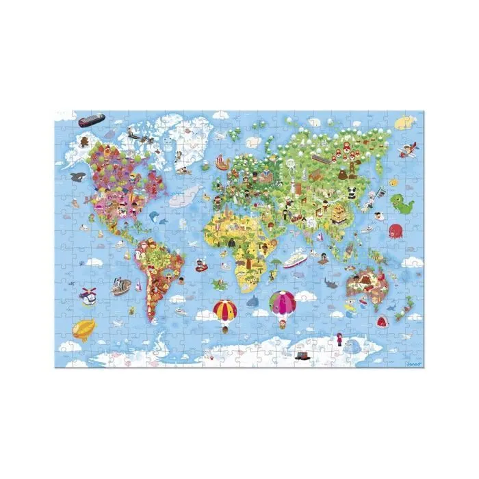 Janod Puzzle World Giant-0