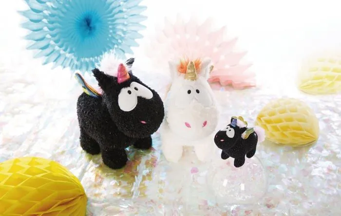 Peluche Nici - 48410 - Peluche Licorne Arc-en-Ciel Yin 32cm-3