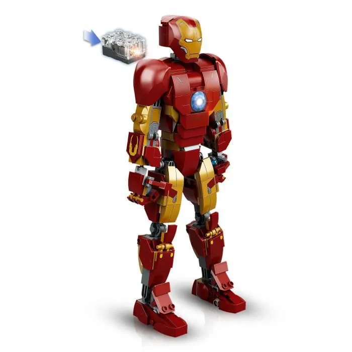 LEGO 76206 Marvel L’Armure Articulée d’Iron Man, Jouet Avengers, Figurine Iron Man, Film L'Ère d'Ultron, Infinity, Enfants 9 Ans-3