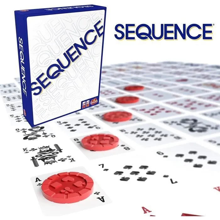 SEQUENCE Jeu de stratégie Goliath - Classique des USA - 2 lignes de 5 - 2 joueurs ou plus-1