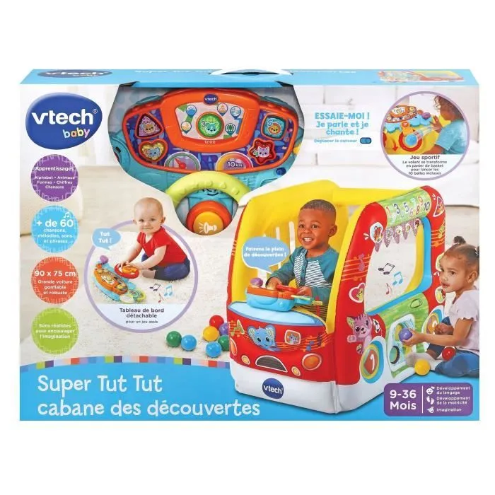 Aire de jeux - VTECH BABY - Super Tut Tut Cabane des Découvertes - Multicolore - Mixte - 9 mois+-2