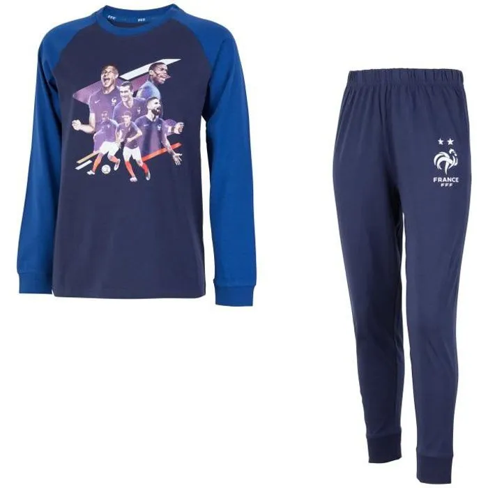Pyjama FFF - Collection officielle EQUIPE DE FRANCE - Enfant-0