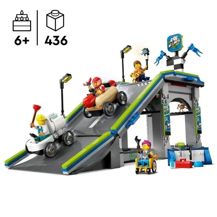 LEGO City 60460 Zéro limite : rampe pour bolides de course - Jeu de construction dès 6 ans-1