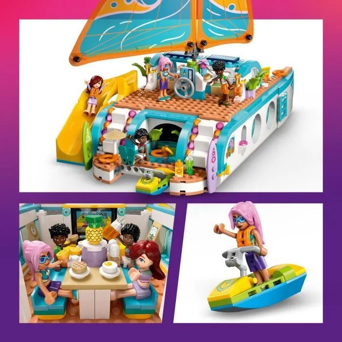 LEGO Friends 42664 L’Aventure en Bateau - Jeu Créatif pour Fille dès 8 Ans avec Dauphins-3