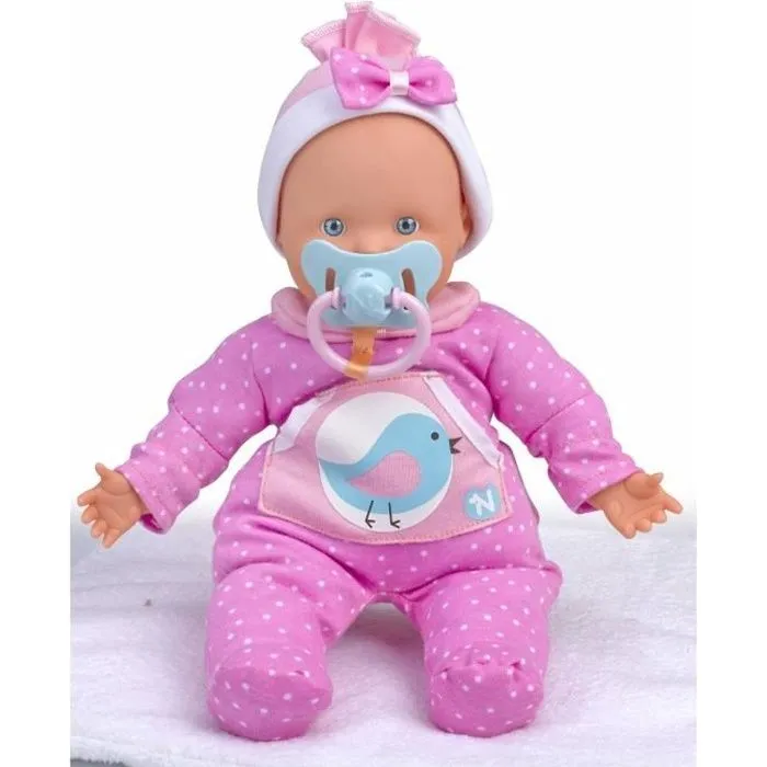Poupon NENUCO SOFT 2 Fonctions - Corps souple 30cm - Rose-0