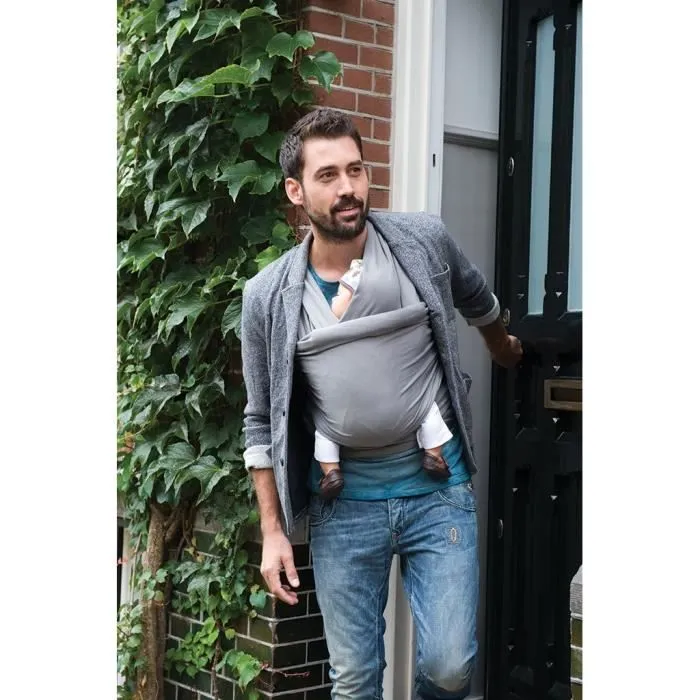 Écharpe De Portage - Babylonia Baby Carriers - Modèle TRICOT-SLEN - 100% Coton Organique - 500 cm - Bleu Jeans-2