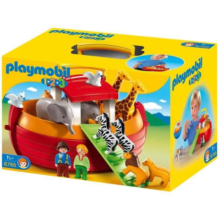PLAYMOBIL - 6765 - Arche de Noé transportable - Jaune - Plastique - Enfant - Mixte-0
