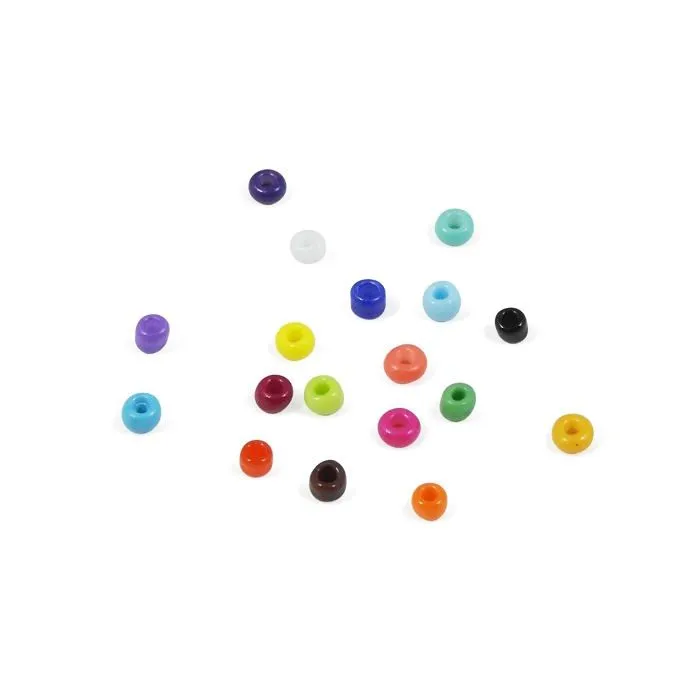 Jeu de création de bijoux - Buki - PE011 - 18 couleurs de perles opaques - 2 mm - À partir de 5 ans-3
