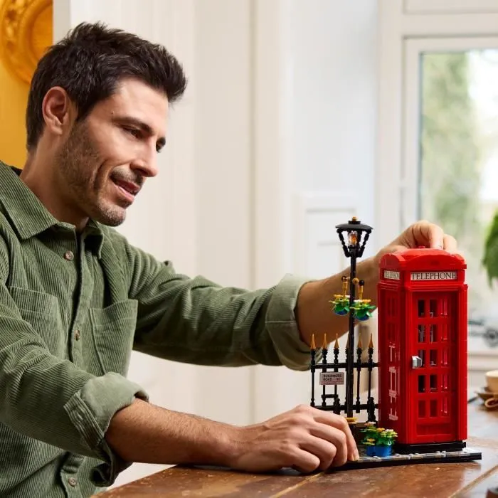 LEGO® Ideas 21347 Cabine Téléphonique Londonienne Décoration Maison pour les Anglophiles-4