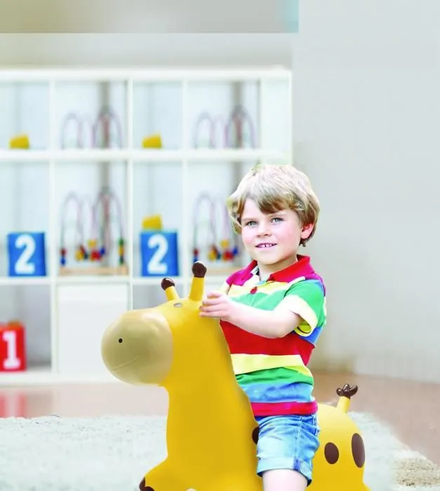Girafe sauteuse gonflable - Lexibook - 45 cm H - Pompe manuelle incluse - Dés 3 ans-2