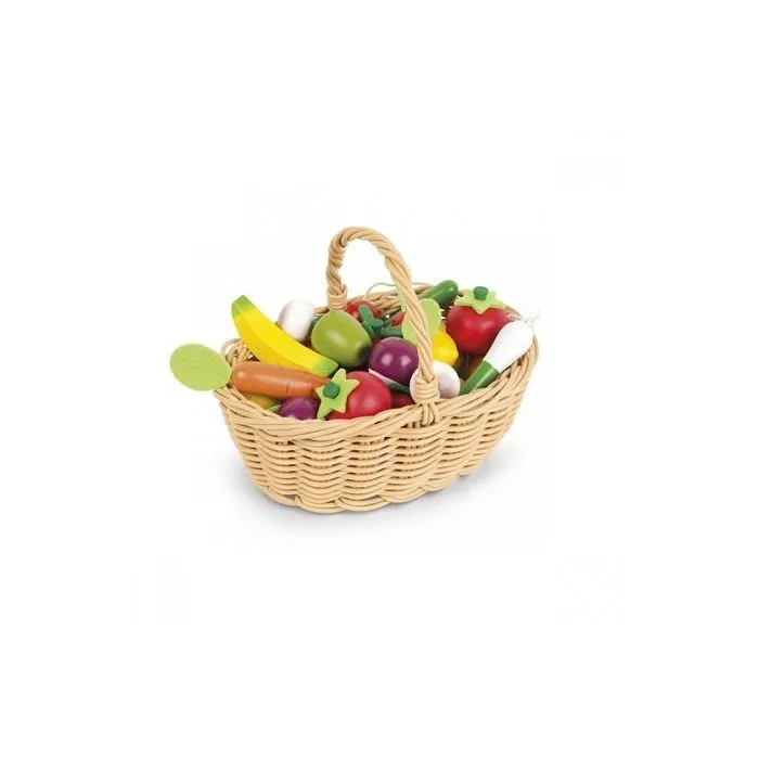 Janod - Panier de 24 fruits et légumes - JURATOYS-1