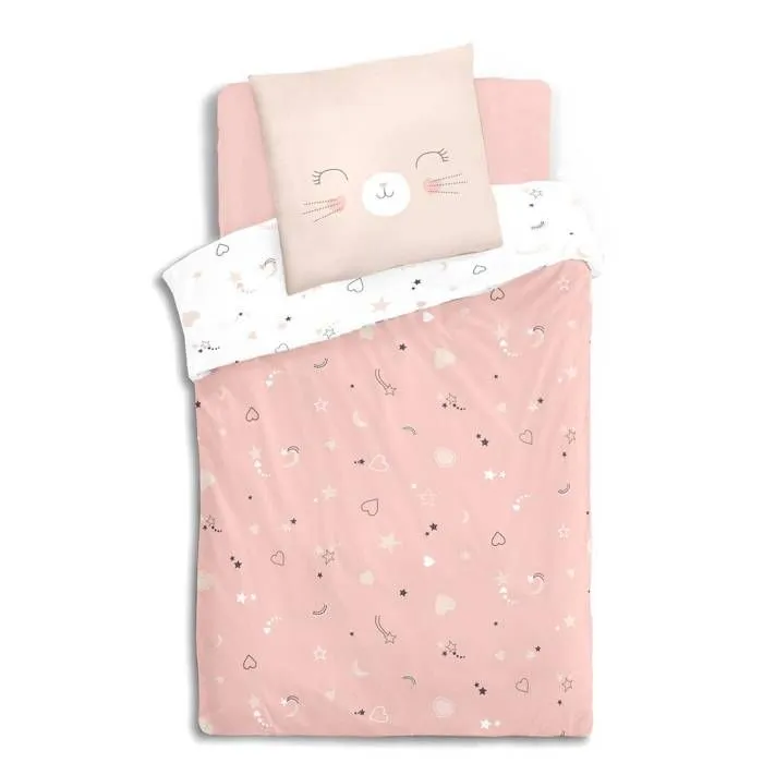 Parure de lit chat 140 x 200 Atmosphera-1