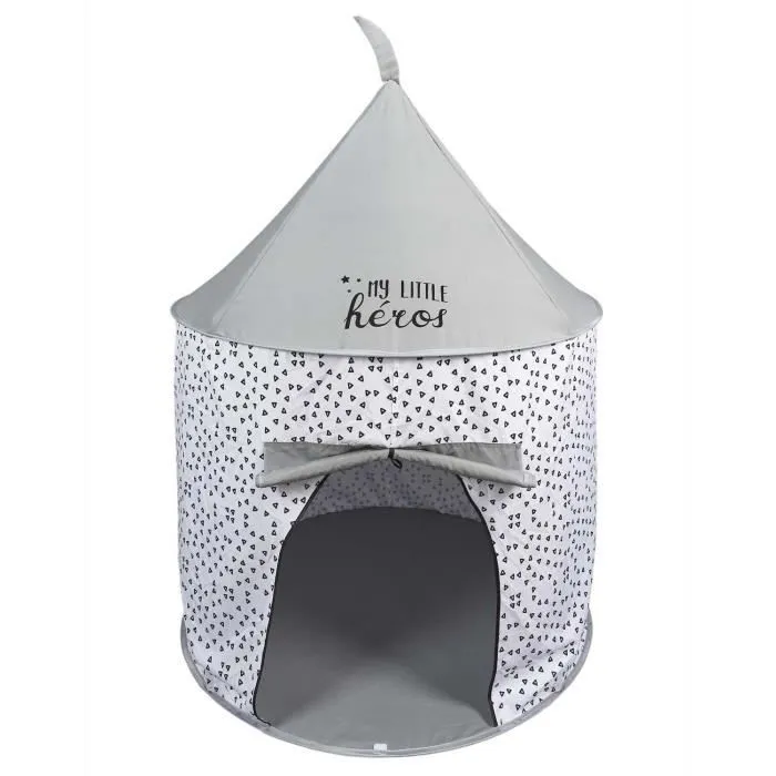 Tente pop up pour enfant My little héros - Gris - Polyester - 100x135 cm-2