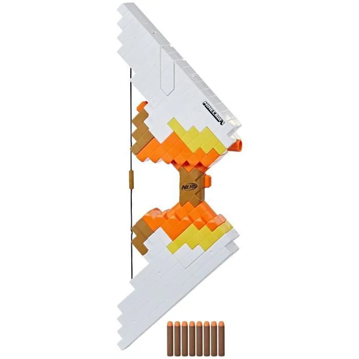 Arc motorisé Nerf Minecraft Sabrewing - 8 fléchettes - Inspiré de Minecraft-1