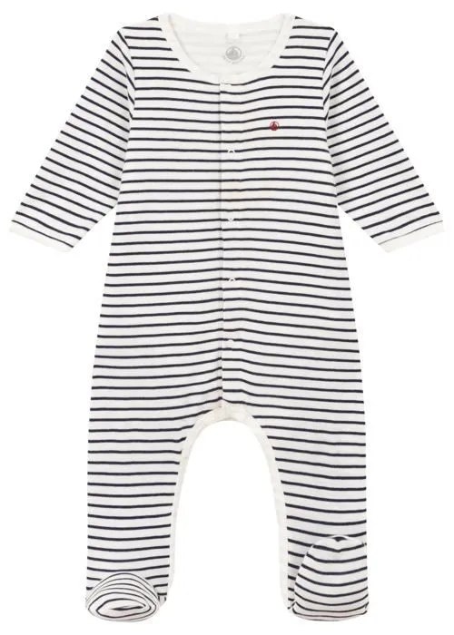 Housse de pyjama bebe - range-pyjama Petit bateau - A09IO - Pyjama Dors Bien, Marshmallow/Smoking, 0 Mois Mixte bébé-1