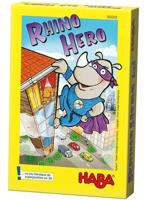 Jeu de société - HABA - Rhino Hero - Construction 3D - A partir de 5 ans-0
