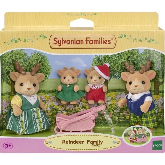 Poupée - SYLVANIAN FAMILIES - La famille Renne - Blanc - Mixte - 5692-3