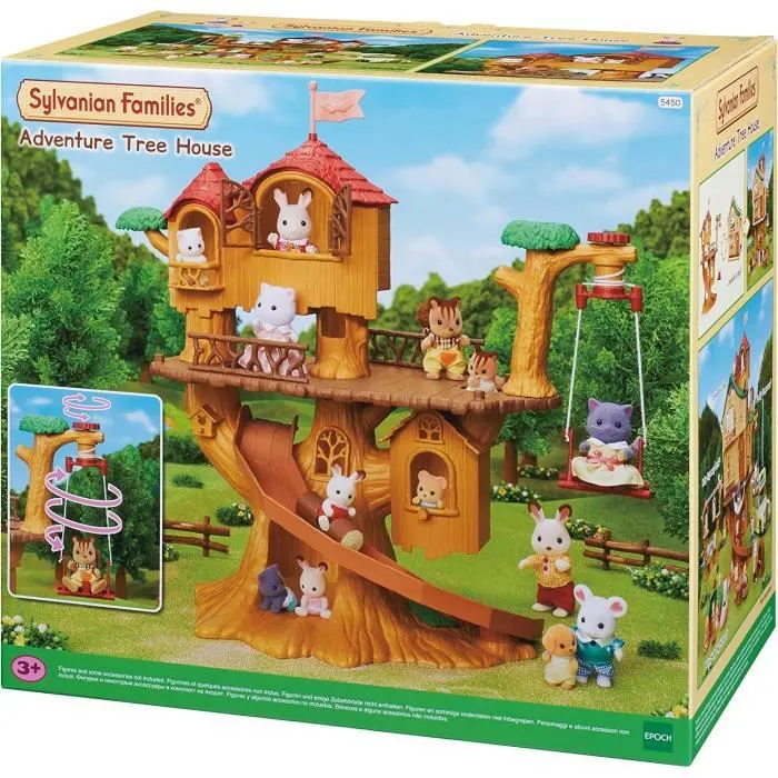 SYLVANIAN FAMILIES - Les Vacances - La Cabane Dans Les Arbres - Maison de Poupée - Mini Poupées - 5494-0