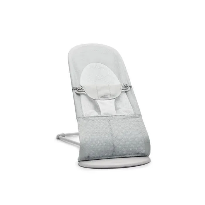 Transat Balance Soft - BABYBJORN - Cadre Gris Clair - 2 positions - Pliable-0