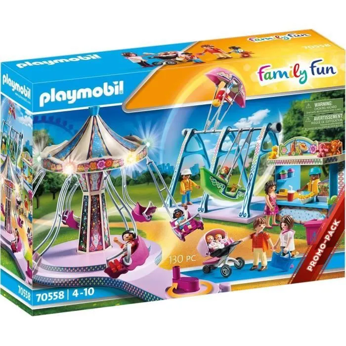 PLAYMOBIL - 70558 - Parc d'attractions - Multicolore - Mixte - Enfant-0