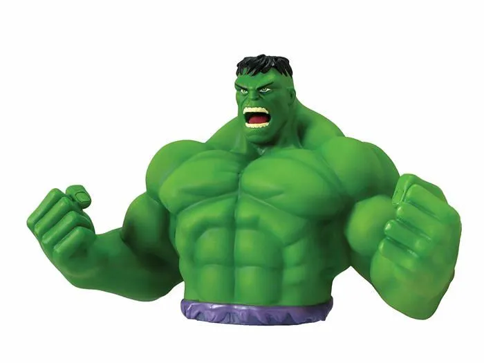 Figurine miniature - personnage miniature Marvel - 68078 - Buste Tirelire - Hulk Vert - 17 cm-0