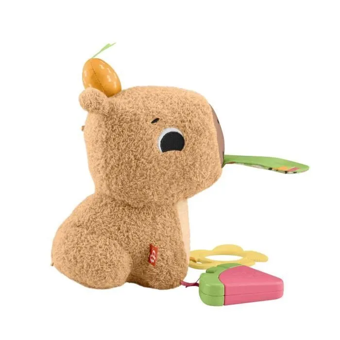 Fisher-Price-Mon Capybara Câlins-Peluche Anneau De Dentition Et Hochet - Dès 3 mois- HYR54-6