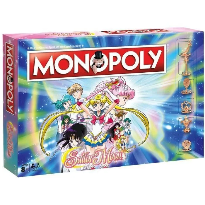 Monopoly - SAILOR MOON - Monopoly Sailor Moon 4853 - Jeu de plateau - Mixte - 90 min-0