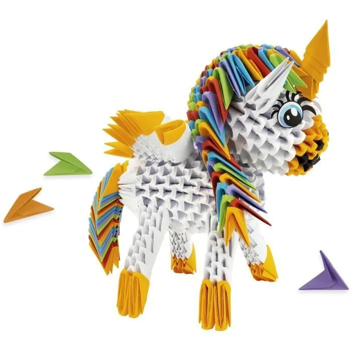 Mille Et Un Origami - Sculpture Licorne 3D - Pliage & Sculpture - Lansay-1