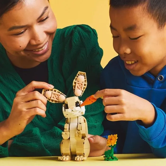 LEGO Creator 31162 3-en-1 L’adorable lapin - Jeu de construction pour fille dès 8 ans-4